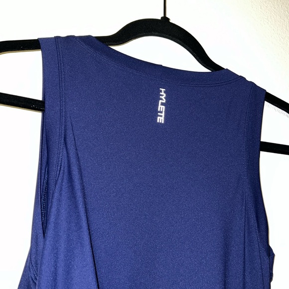 HYLETE BLUE RUCHED DRESS - Picture 5 of 8